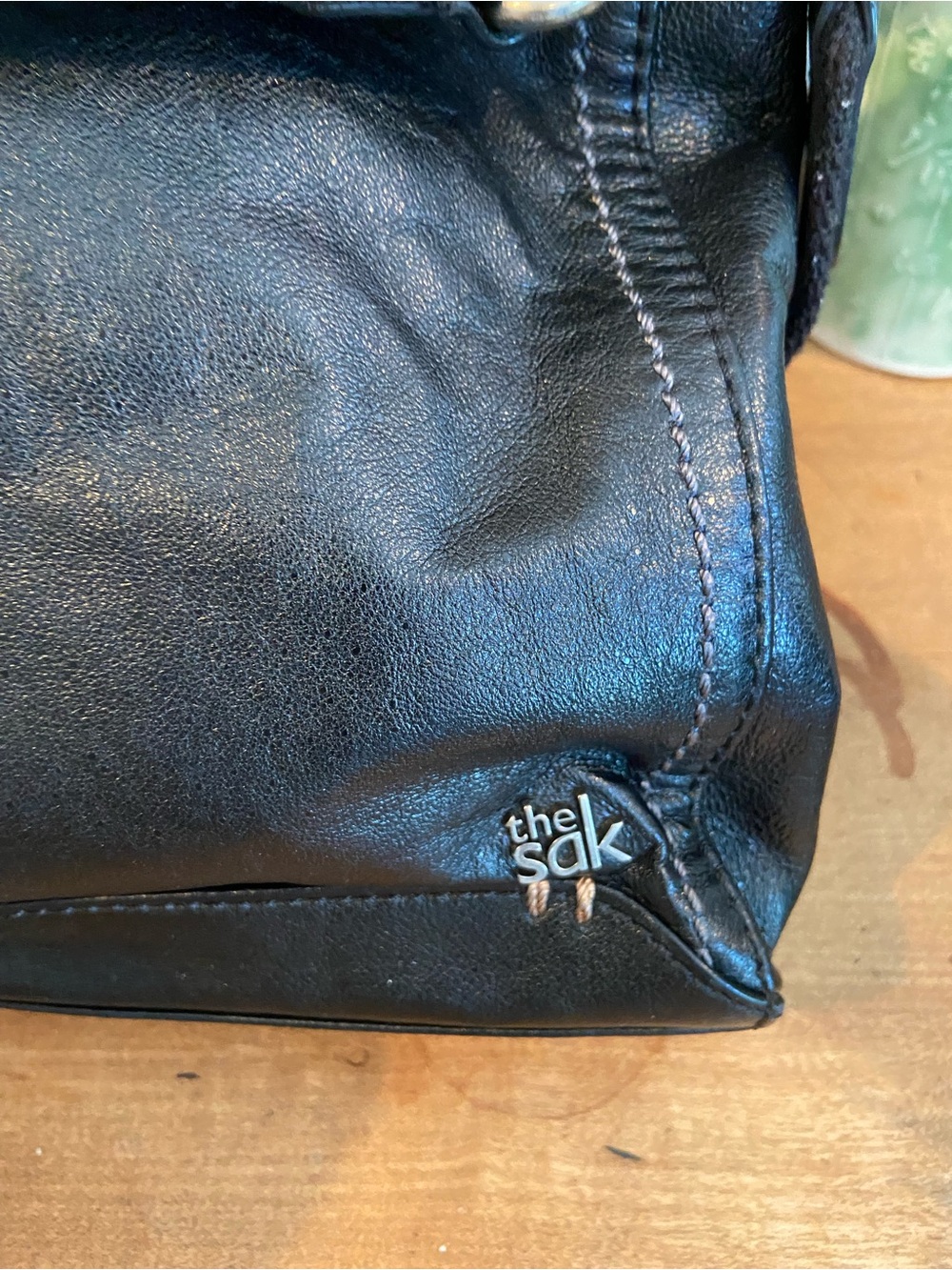 Black The Sak shoulder bag with pewter hardware, - Picture 2 of 6